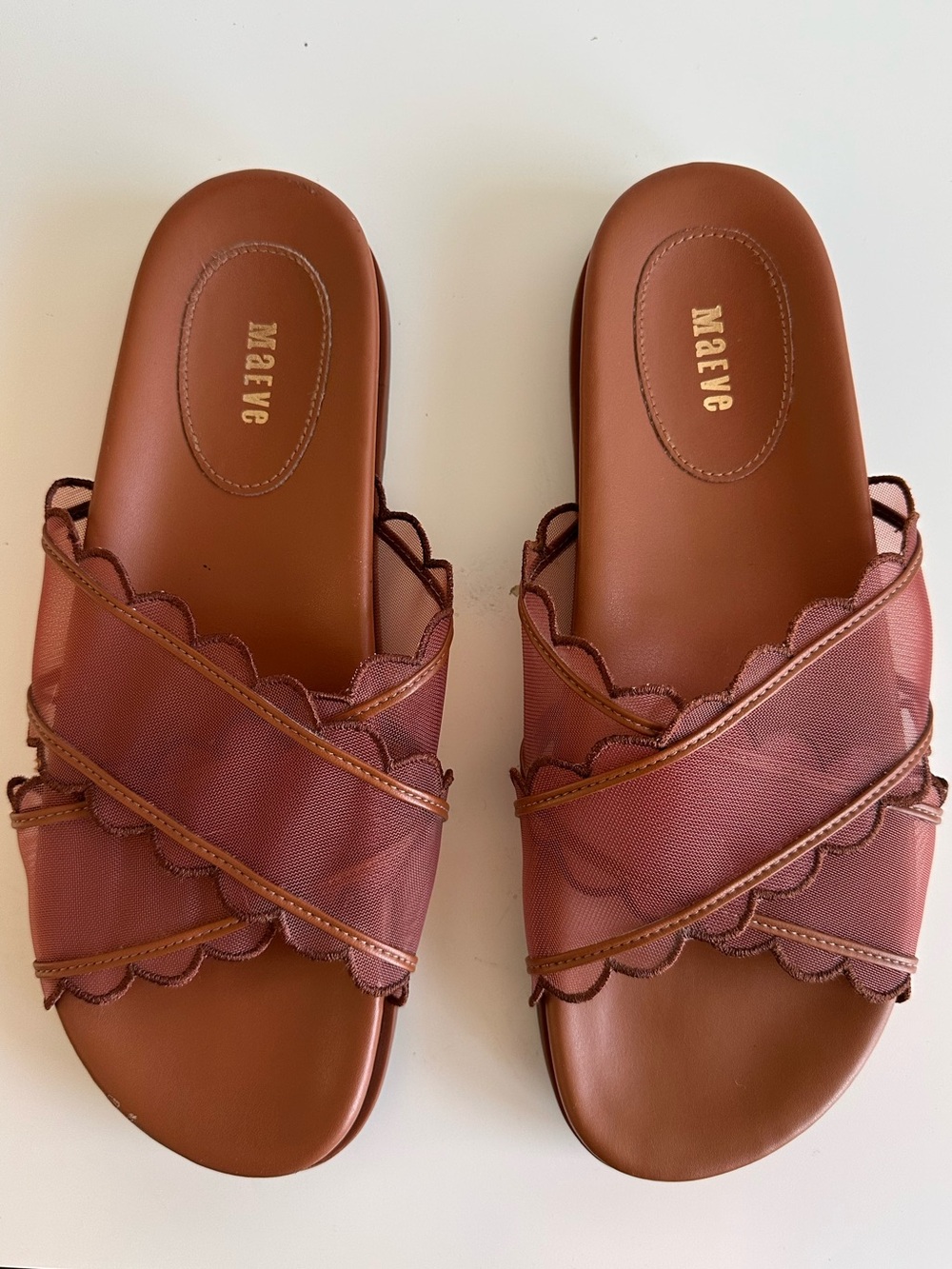Maeve Scalloped Banded Sandals